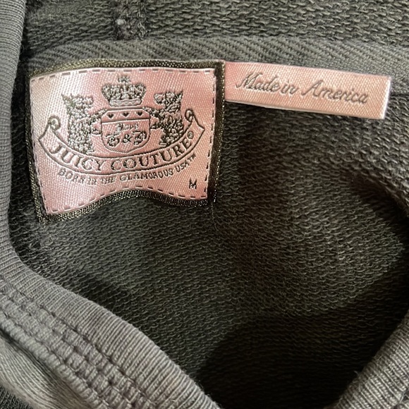 Juicy Couture Brown Zip Up Hoodie Medium - Picture 7 of 9